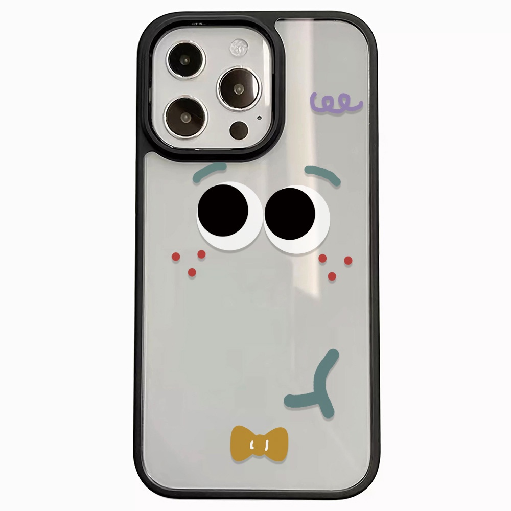 Ốp Điện Thoại Nhựa Acrylic Cứng Trong Suốt Hình Đôi Mắt Dễ Thương Cho iphone 14promax 11 13 12 7Plus 8 X XS Max