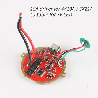 Trình điều khiển 18a cho đèn pin convoy 4x18a 3x21a 3v led