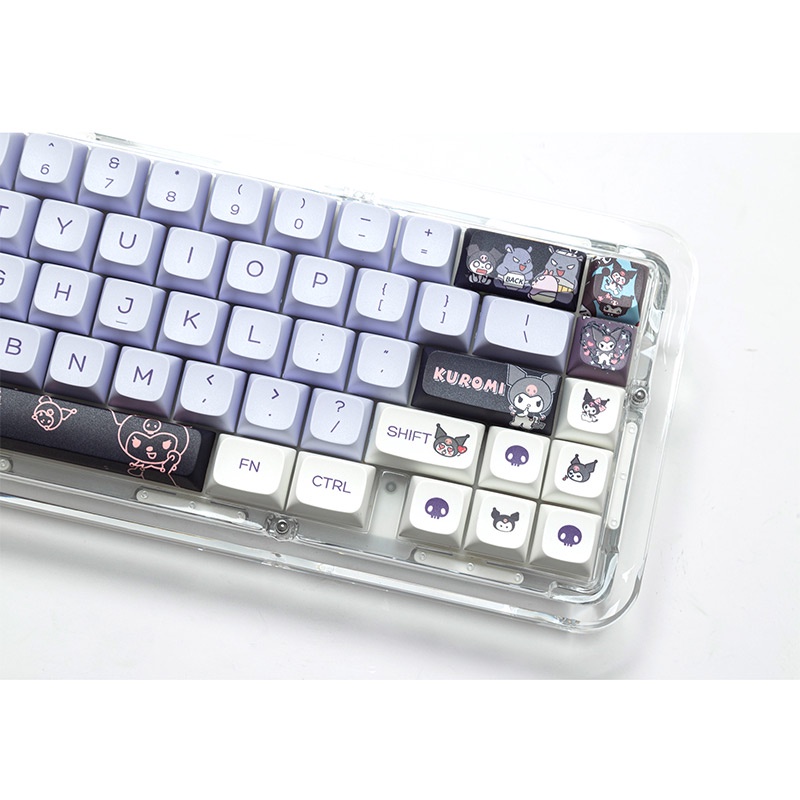 SANRIO Set 146 Phím Cơ XDA PBT Hình Kuromi Baku 61 / 64 / 68 / 75 / 84 / 87 / 104 / 108