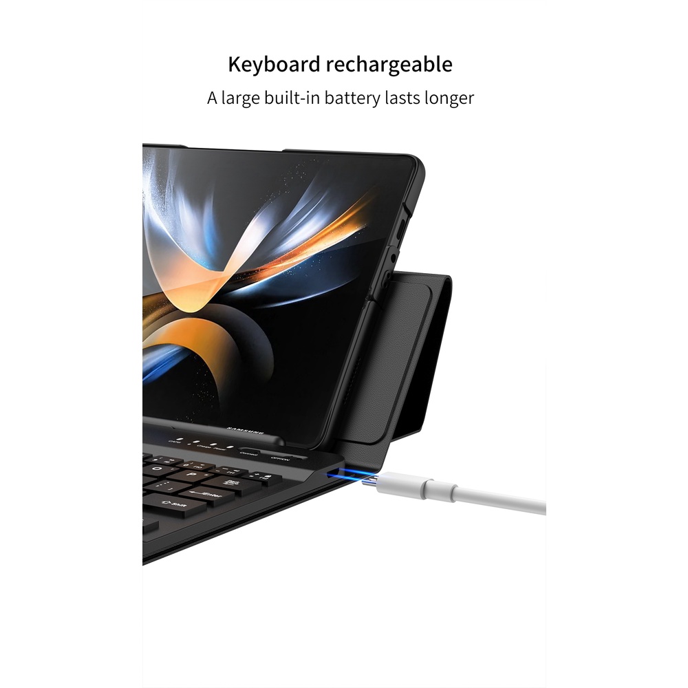 Bao Da Điện Thoại Tích Hợp Bàn Phím Bluetooth Từ Tính Dành Cho Samsung Galaxy Z Fold 2 3 4 Huawei Mate XS S Pen
