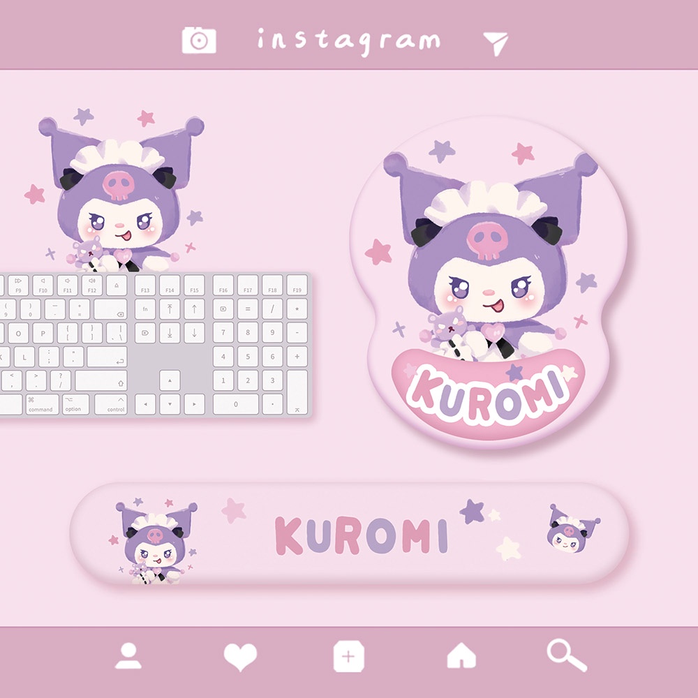 Miếng Lót Chuột Silicone Hình Ngôi Sao Kirby 3d