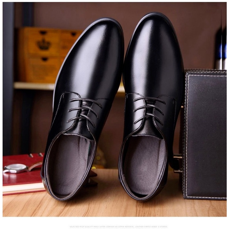 Zhouyou Giày Tây Thắt Dây Phong Cách Doanh Nhân Sang Trọng Cho Nam Zapatos Hombre
