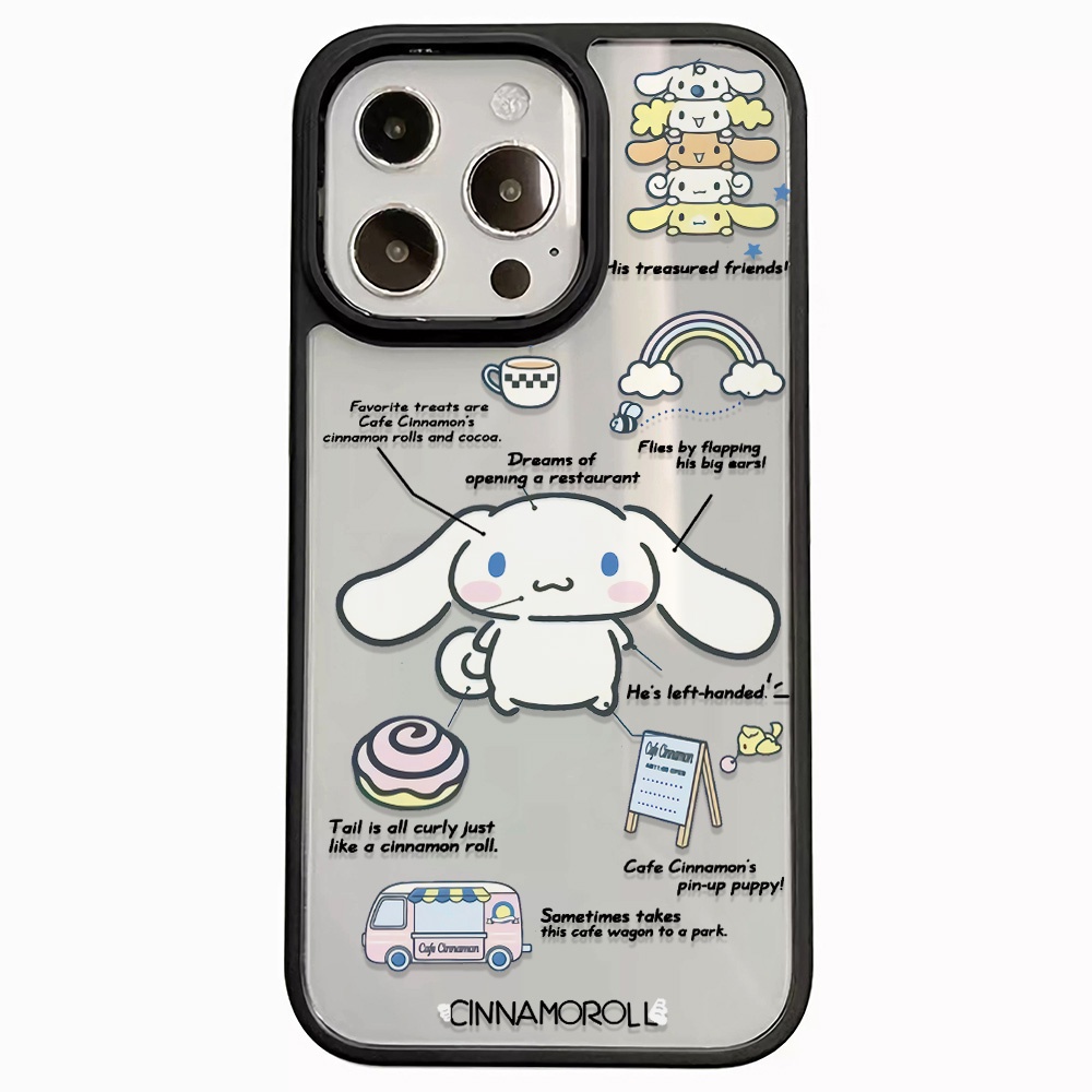 Ốp Điện Thoại Cứng Trong Suốt In Hình Cinnamoroll Hoạt Hình Cho iphone 14promax 11 13 12 7Plus 8 X XS Max