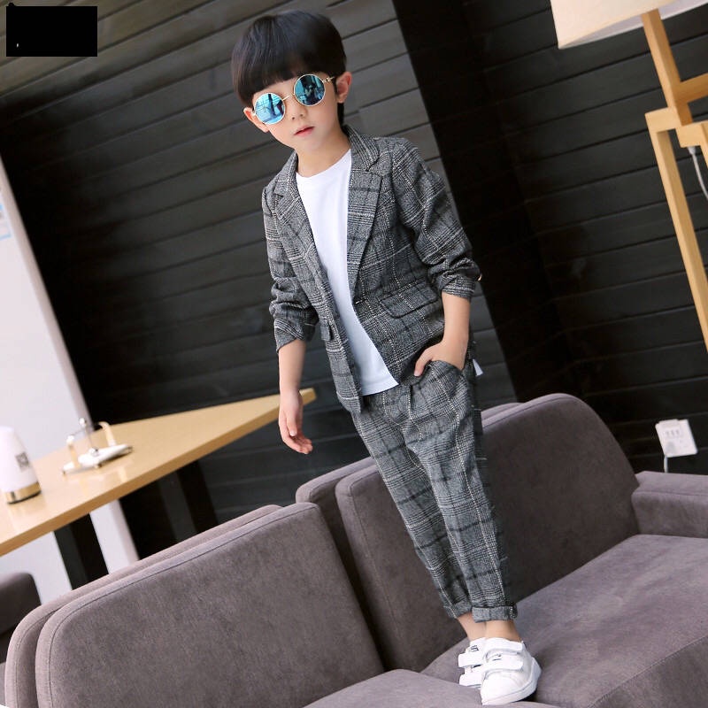 * * B Bộ Đồ vest cho B bé trai * Bộ Đồ vest Phong Cách Anh Quốc Thời Trang Xuân Thu Mới 2022