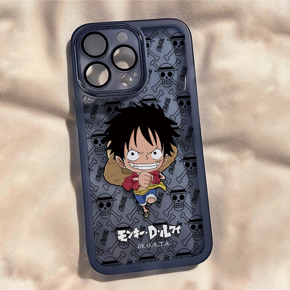 Ốp Điện Thoại Kim Loại In Hình Monkey D Luffy Thời Trang Cho iphone 14promax 11 13 12 7Plus X XS Max