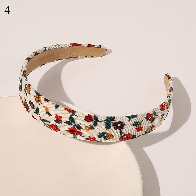 Băng Đô Cài Tóc Vải Nhung Kẻ Sọc Caro Màu Trơn Phong Cách Cổ Điển Thời Trang Cho Nữ Màu Sắc