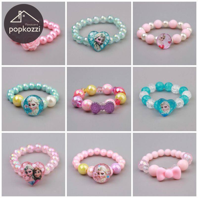 Vòng Tay Hoạt Hình Trẻ Em Popzozzi | Vòng Tay Hoạt Hình Dễ Thương | Vòng Đeo Tay Kiểu Dáng Xinh Xắn Cho Bé Gái