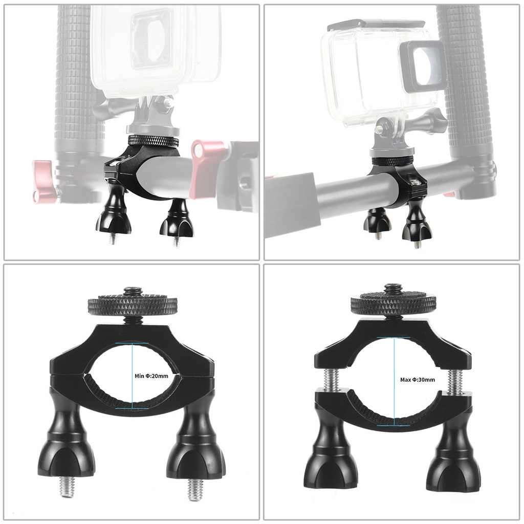 Giá Đỡ Máy Ảnh 1 / 4 "Go-Pro 9 8 7 6 5 Gắn Tay Lái Xe Đạp / Mô Tô XT-XINTE