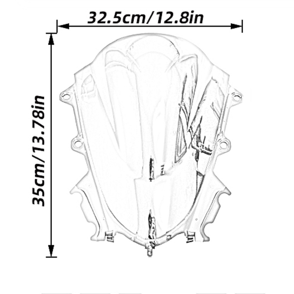 1 Kính Chắn Gió Đôi Bong Bóng Cho yamaha r15 v3 2017 2018 2019 2020 2021