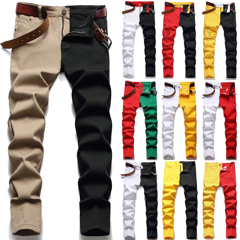 Quần Jeans Nam Dài Bó Sát Thời Trang Hàn