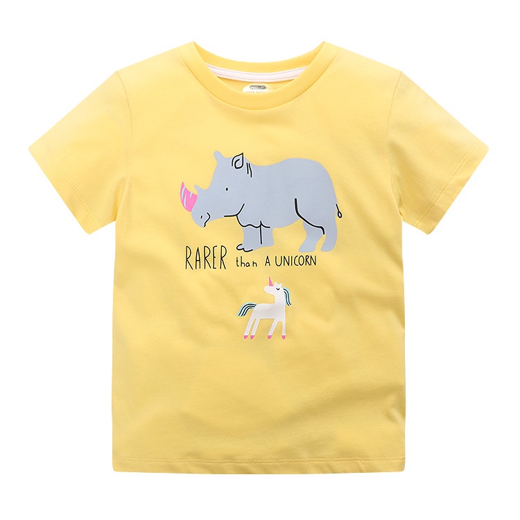 Áo Thun Cotton Tay Ngắn Thêu Họa Tiết Hoạt Hình Dễ Thương Thời Trang Mùa Hè 2023 Cho Bé Gái