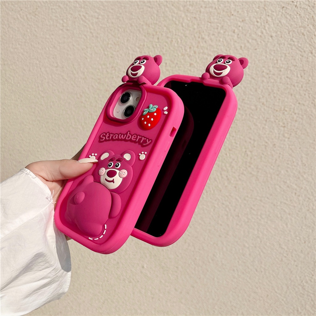 Ốp Điện Thoại Silicon Mềm Họa Tiết Hoạt Hình Ba Chiều Cho iphone 15 pro max 14 pro max 13 pro max 12 pro max