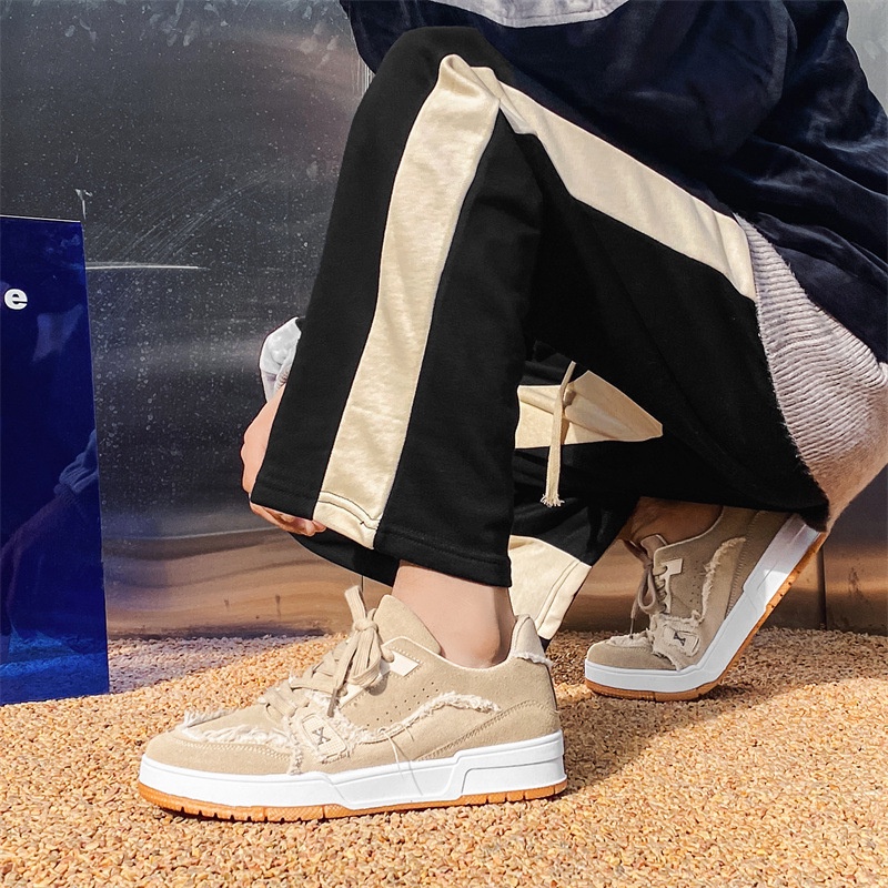 GUDETUD Giày vải thể thao GUDETU đế dày thiết kế chắp vá độc đáo cá tính phong cách vintage Nhật Bản cho nam đi học