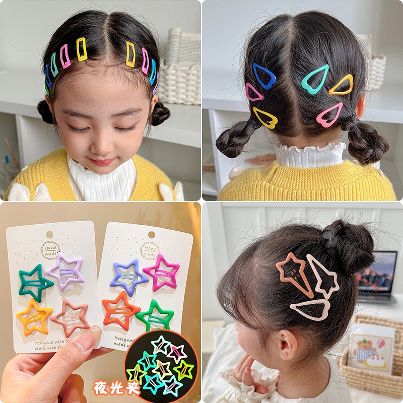 Bộ Kẹp Tóc Thời Trang Hàn Quốc Siêu Giảm Giá Cho Bé