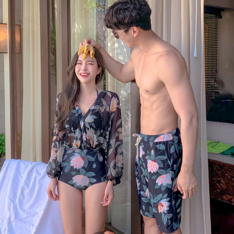 Bộ Đồ Bơi bikini Vải Chất Lượng Cao Quyến Rũ Cho Cặp Đôi Đi Biển