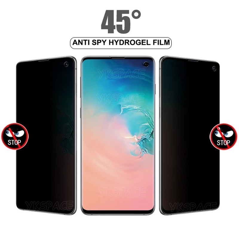 Set 2 Phim Hydrogel Dán Màn Hình Chống Nhìn Trộm Cho Samsung Galaxy S23 Ultra S9 S10 S10E S20 S21 S22 Note 8 9 10 Plus 20 Ultra