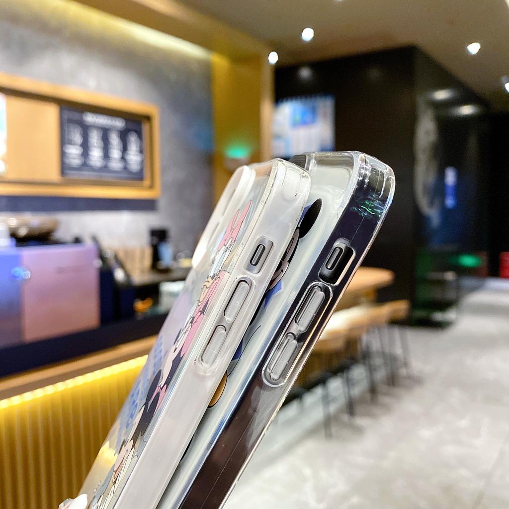 Ốp Điện Thoại Trong Suốt in Hình Mickey 3 Trong 1 Cho iPhone 14Promax 13 12 11 7Plus X Xs Max XR