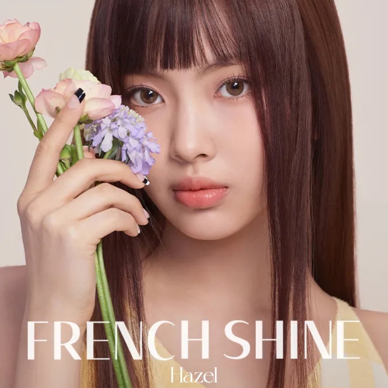 Kính Áp Tròng olens Friench shine hazel 1 Tháng 1 Tháng Hàn Quốc