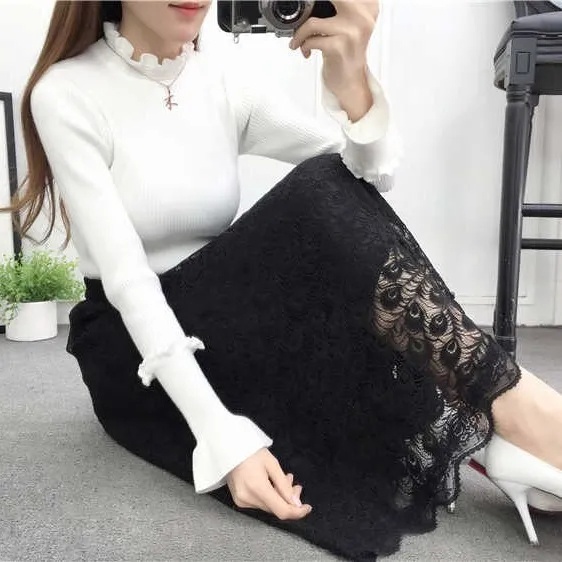 Chân Váy Ren Chữ A Cỡ Lớn 40-75KG Thời Trang Cho Nữ C10144