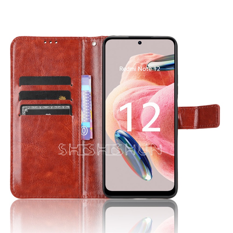 Ốp Điện Thoại Da Gập Chất Lượng Dành Cho Xiaomi Redmi Note 12 4G Redmi Note12 4G