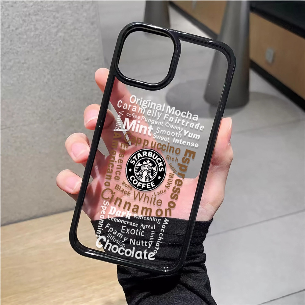 Ốp Điện Thoại Nhựa Acrylic Cứng Trong Suốt In Hình Cốc Cà Phê Thời Trang Cho iphone 14promax 11 13 12 7Plus 8 X XS Max