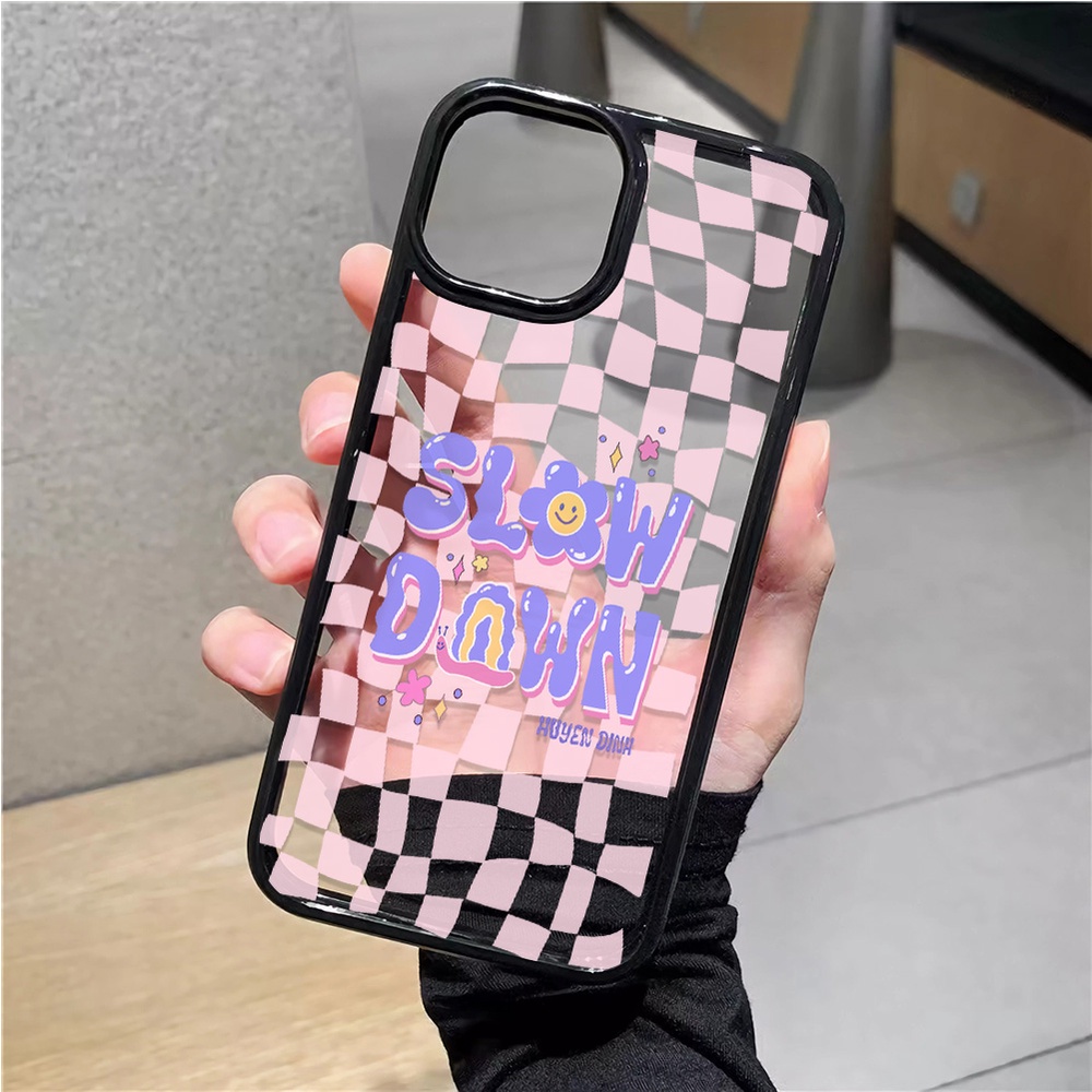 Ốp Điện Thoại Cứng Trong Suốt Thời Trang Cho iphone 14promax 11 13 12 7Plus 8 X XS Max