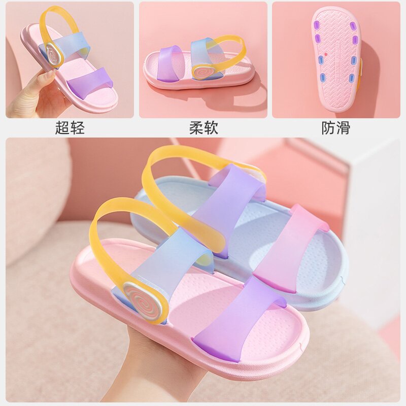 Dép Sandal Đế Mềm Chống Trượt Kiểu Công Chúa Dành Cho Bé Trai Gái