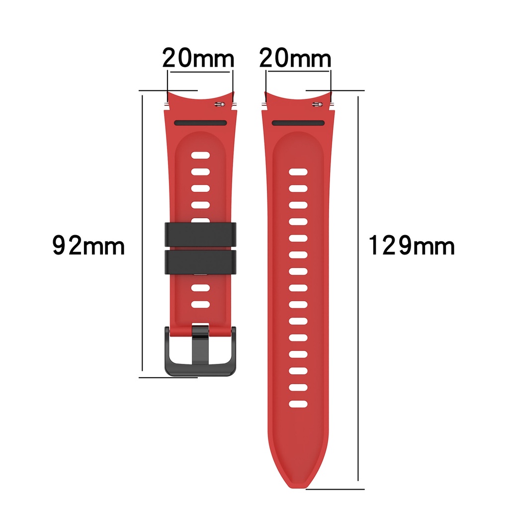 Dây Đeo Silicone Mềm Cho Đồng Hồ Thông Minh Samsung Galaxy watch 4 classic 42mm 46mm watch4 40mm 44mm Galaxy watch 5 pro