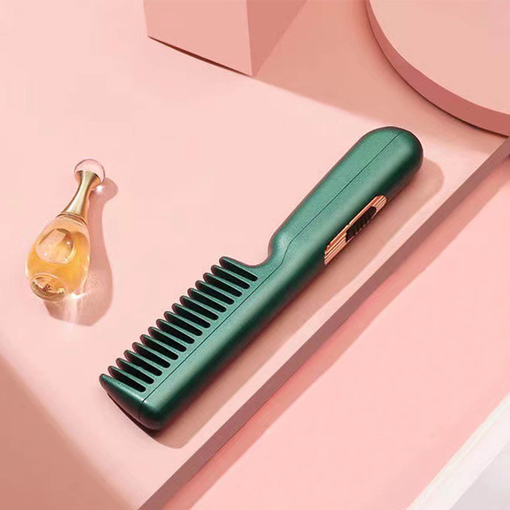 [Hàng Sẵn] Lược Điện Chải Tóc Thẳng Duỗi / Uốn Tóc USB Đa Năng Di Động Cho Du Lịch【Texas053】