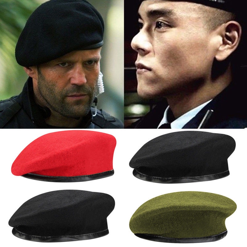 Mũ Beret Len Thoáng Khí Phong Cách Quân Đội Death Squads Mới 2023