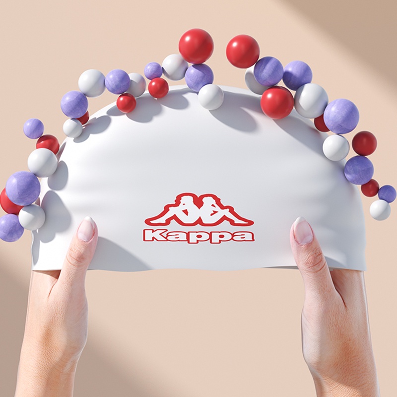 Mũ Bơi Kappa Unisex Bằng Silicon In Logo Đơn Giản