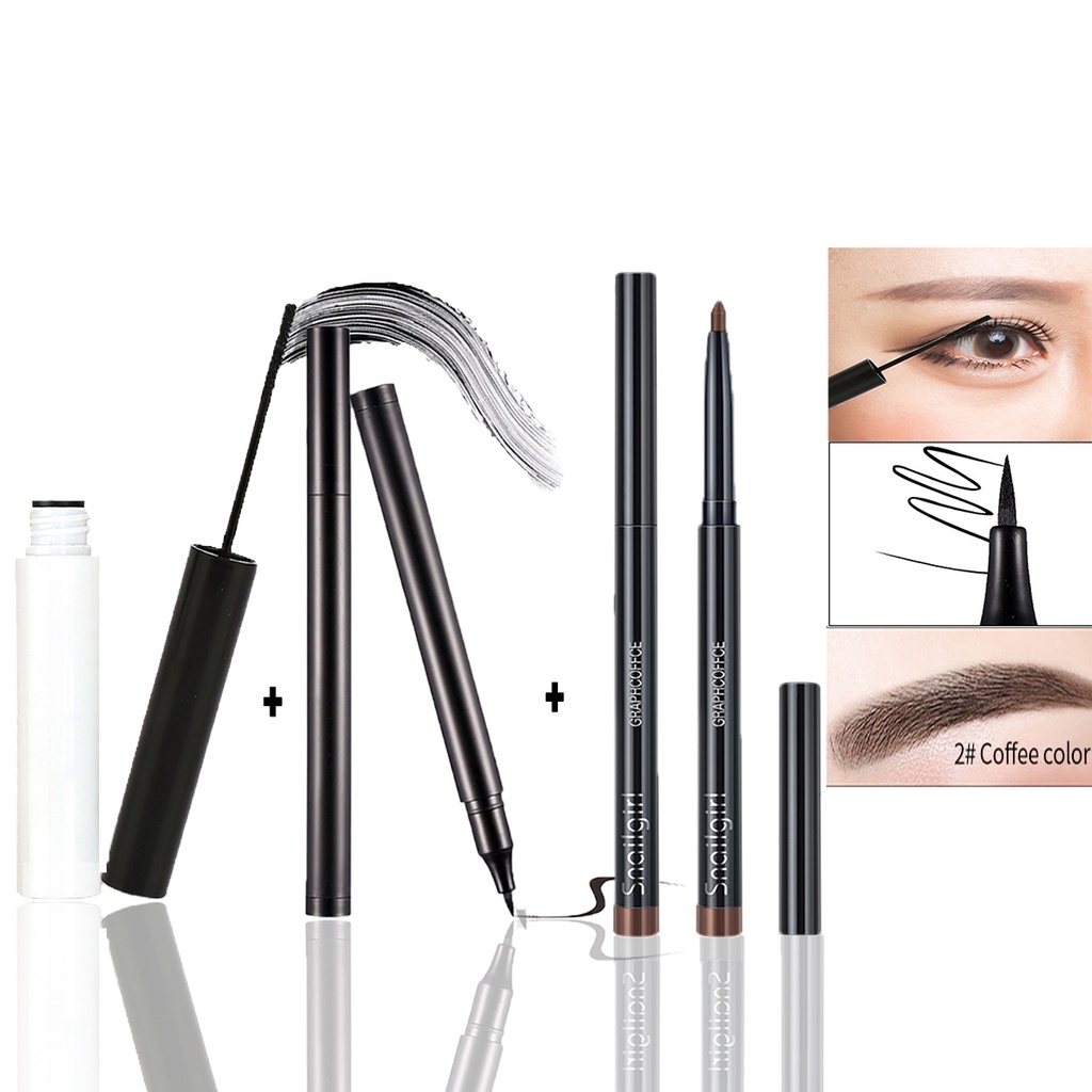 Bộ Trang Điểm Mắt 3 Món Gồm Mascara + Bút Kẻ Mắt + Bút Kẻ Lông Mày Chống Nước Chống Mồ Hôi Hiệu Lamuseland #Ốp Điện Thoại Xinh Xắn Dành Cho SAK201 SAK201