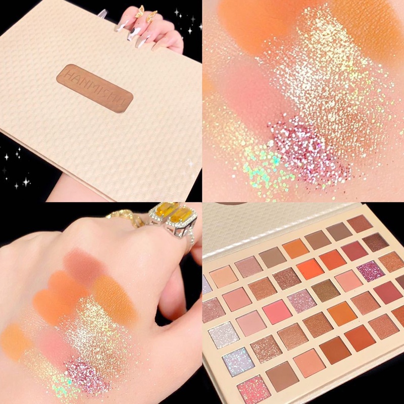 Bảng phấn màu mắt 40 ô Màu Sắc Lấp Lánh Chống Thấm Nước