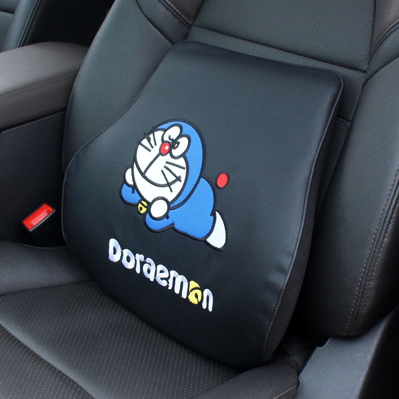 Vỏ Bọc Vô Lăng Xe Hơi Bằng Da In Hình Doraemon Thoáng Khí Chống Mòn