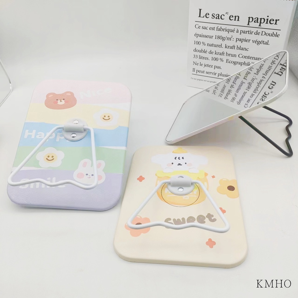 Gương Trang Điểm Để Bàn Kích Thước Nhỏ Họa Tiết Hoạt Hình Xinh Xắn