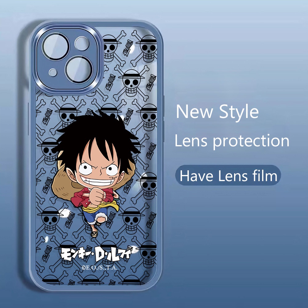 Ốp Điện Thoại Kim Loại In Hình Monkey D Luffy Thời Trang Cho iphone 14promax 11 13 12 7Plus X XS Max