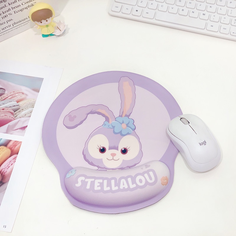 [Hàng Sẵn] Lót chuột có đệm tay chống mỏi chất liệu silicon Hoạt hình dễ thương Mềm Mại Dày Dặn Thoải Mái Cho Nhà Ở / Văn Phòng【Carbon070】