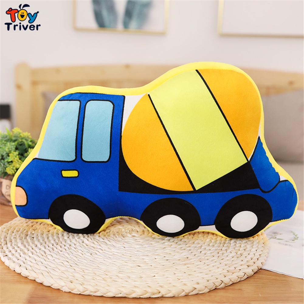 Gối Bông Hình Xe Cảnh Sát / Xe Cứu Hỏa / Xe Cứu Hỏa Dễ Thương Trang Trí Phòng Bé Trai