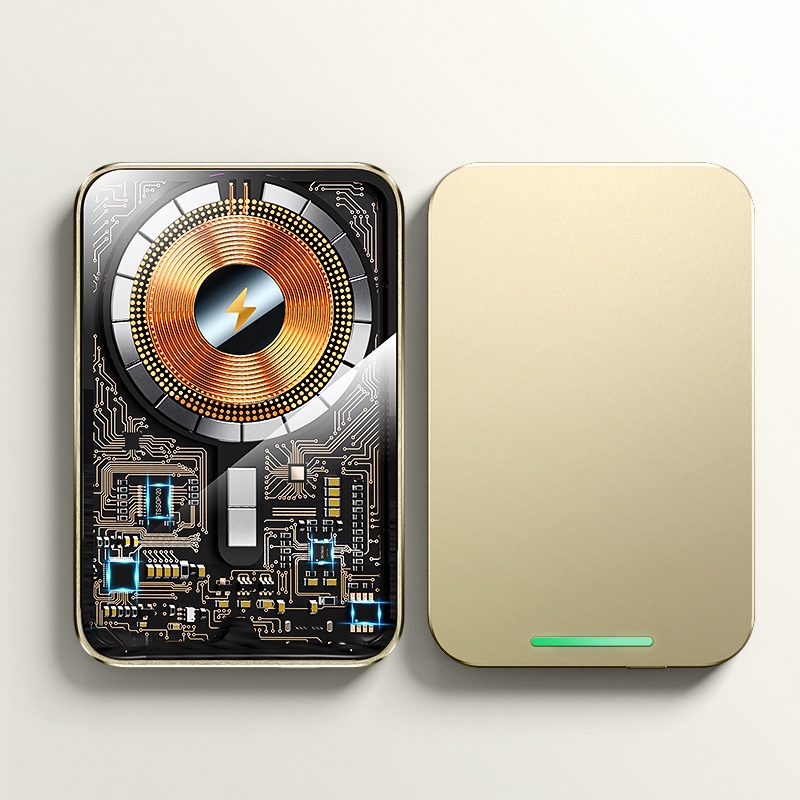 Pin Sạc Dự Phòng Không Dây Từ Tính Thiết Kế Nhỏ Gọn Chuyên Dụng Cho iPhone 12 13 14