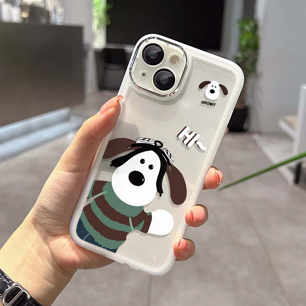 Miếng Dán Bảo Vệ lens Camera Bằng Kim Loại Hình Chú Chó Dễ Thương Cho iphone 14promax 11 13 12 7Plus X XS Max 7 8