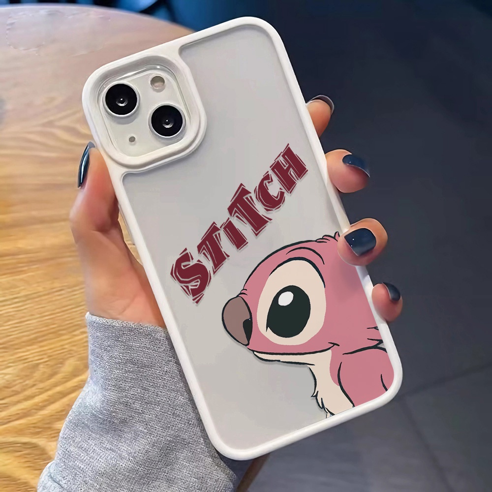 Ốp Điện Thoại Nhựa Acrylic Cứng Trong Suốt In Hình Stitch Thời Trang Cho iphone 14promax 11 13 12 7Plus 8 X XS Max