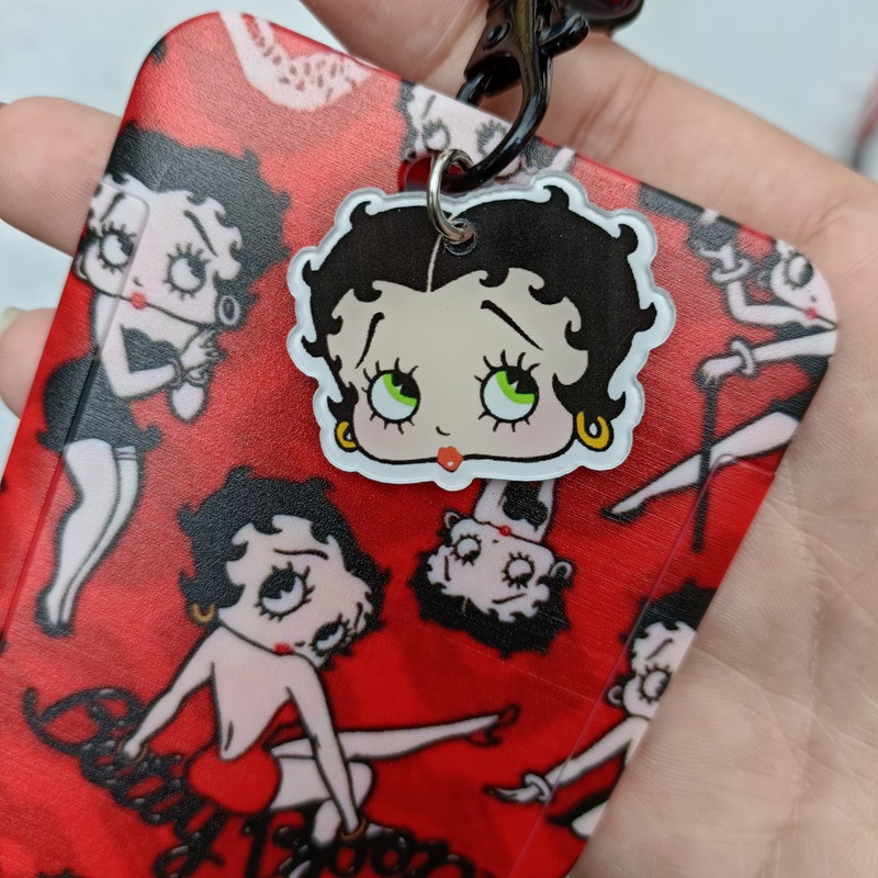 Ví Đựng Thẻ Tín Dụng In Hình Betty Boop Giá Đỡ