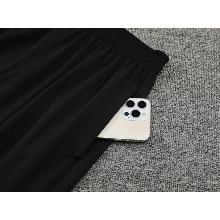 Bộ Đồ Đá Banh Tay Dài Màu Đen Có Khóa Kéo 22 23 Manchester City