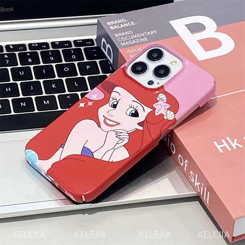 Ốp Điện Thoại Cứng In Hình Công Chúa Cho iphone 14promax 11 13 12 7Plus 8 X XS Max