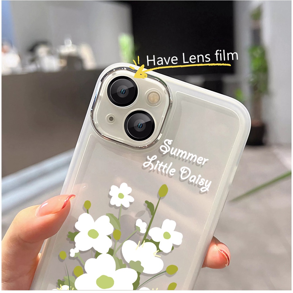 Miếng Dán Bảo Vệ Camera In Hoa Thời Trang Cho iphone 14promax 11 13 12 7Plus X XS Max 7 8