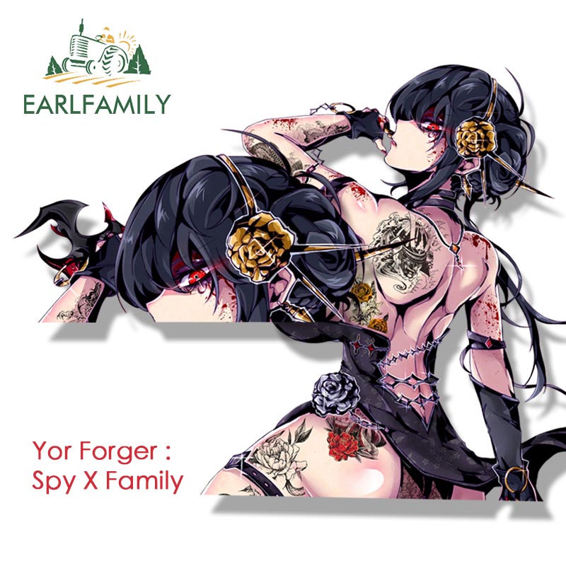 Đề Can Dán Trang Trí Xe Hơi In Hình Hoạt Hình anime earlfamily gothic yor forger fanart x family waifu jdm