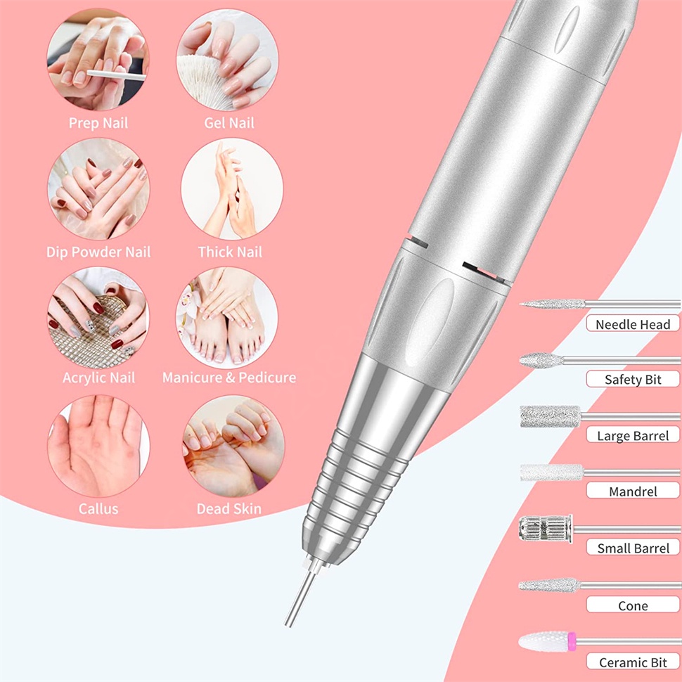 Máy Mài Móng Tay Không Dây Chuyên Nghiệp 3500RPM