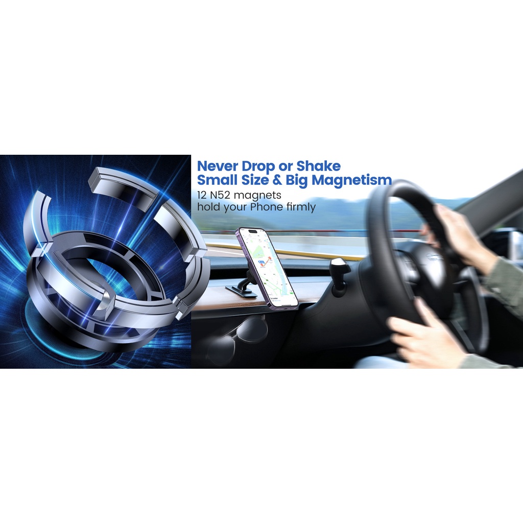 Giá Đỡ Điện Thoại Hít Nam Châm Gắn Xe Hơi Apps2 Cho IPhone 14 13 12 Pro Max Mini Plus Mag