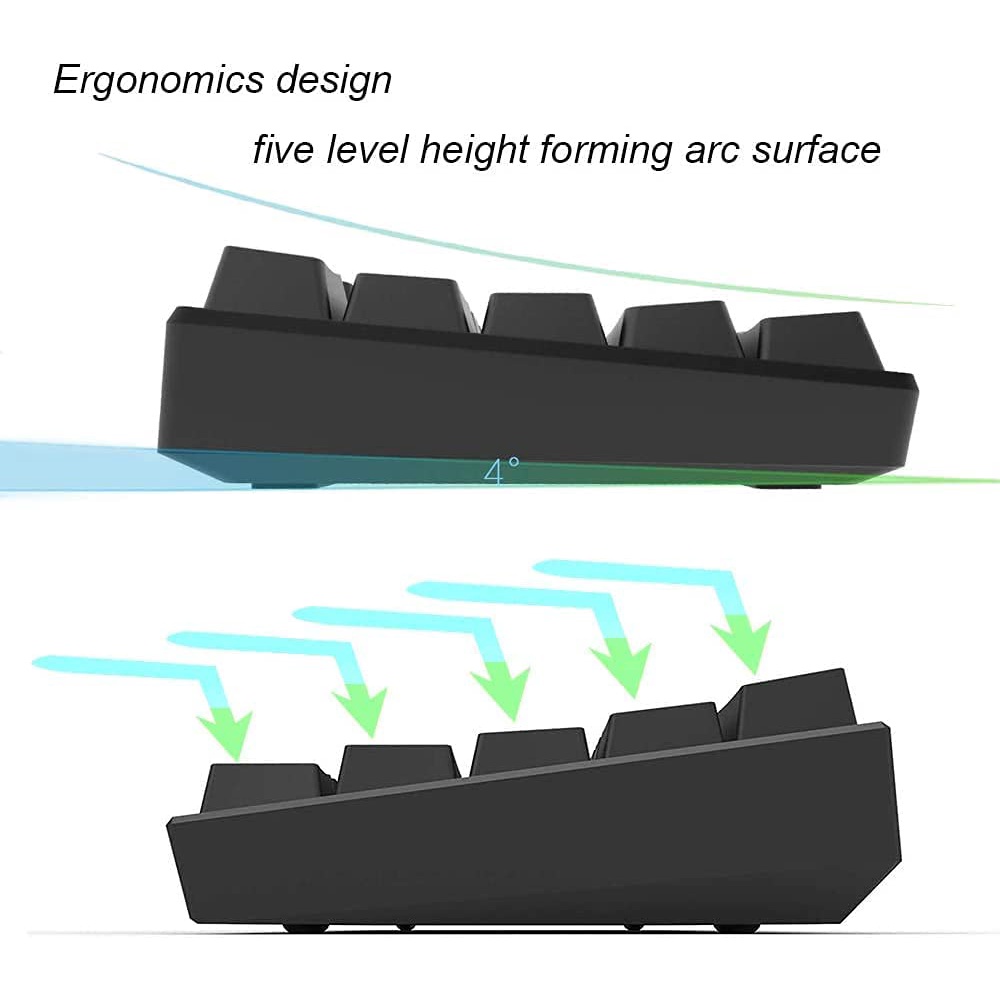 Bàn Phím Cơ Gaming Skylong SK61 60% 61 Phím RGB Có Đèn LED Lập Trình Chuyên Dụng Cho PC / Mac Gamer GK61