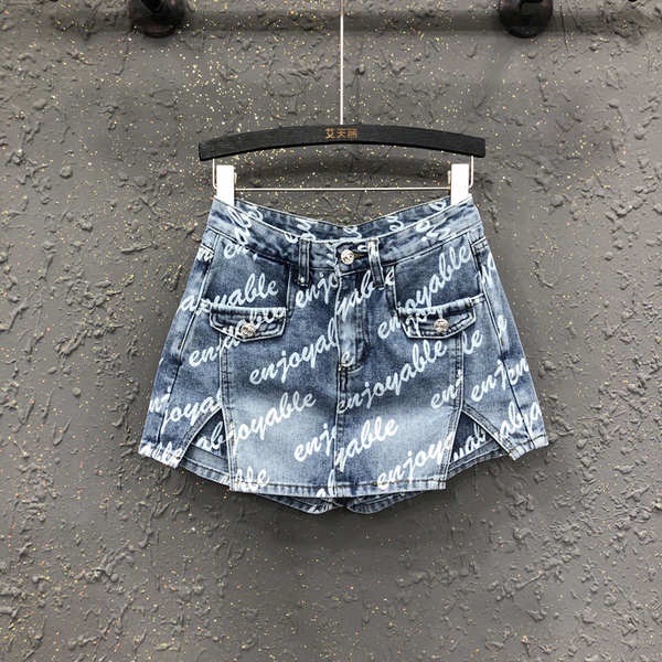 Chân Váy Denim Chữ a Lưng Cao Thời Trang Mùa Hè Hàng Mới 23 Dành Cho Bạn Nữ